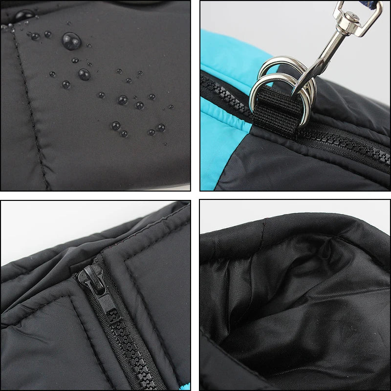 Waterproof Dog Coat With Harness Hatch