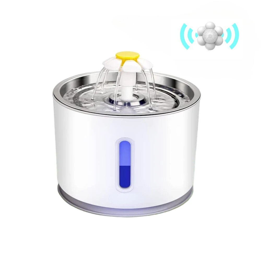 2.4L Stainless Steel Automatic Cat Water Fountain